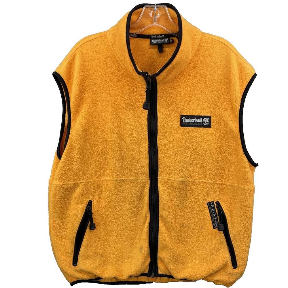 VTG Timberland Performance Vest Men Medium Polartec Y2K Gorpcore 90s Made in USA